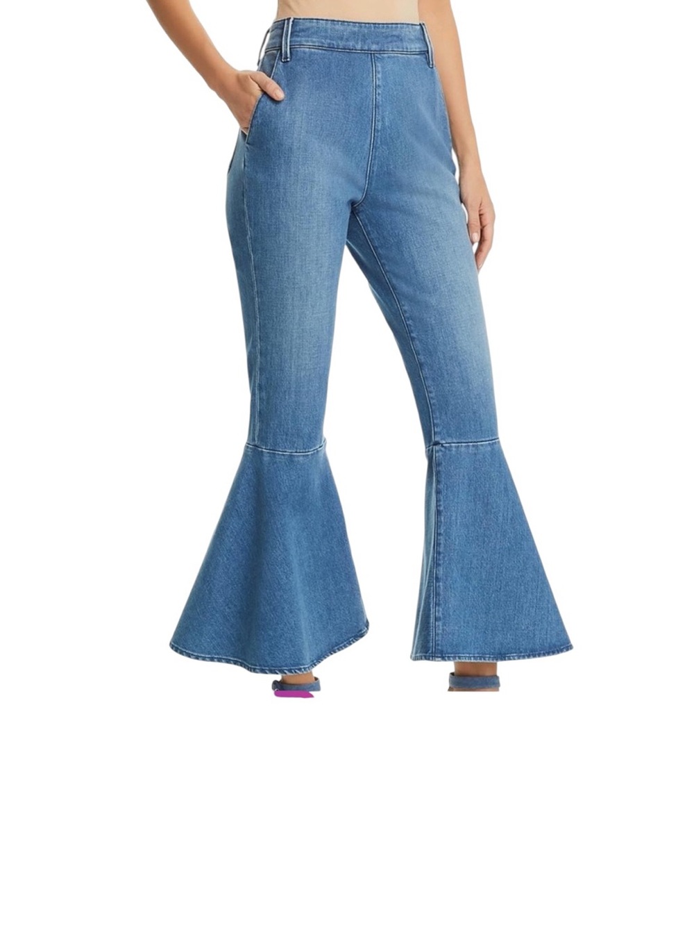 Frame Copeland Flounce Flare jeans